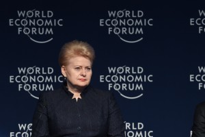 Lietuvos Prezidentė Dalia grybauskaitė Davoso forume.