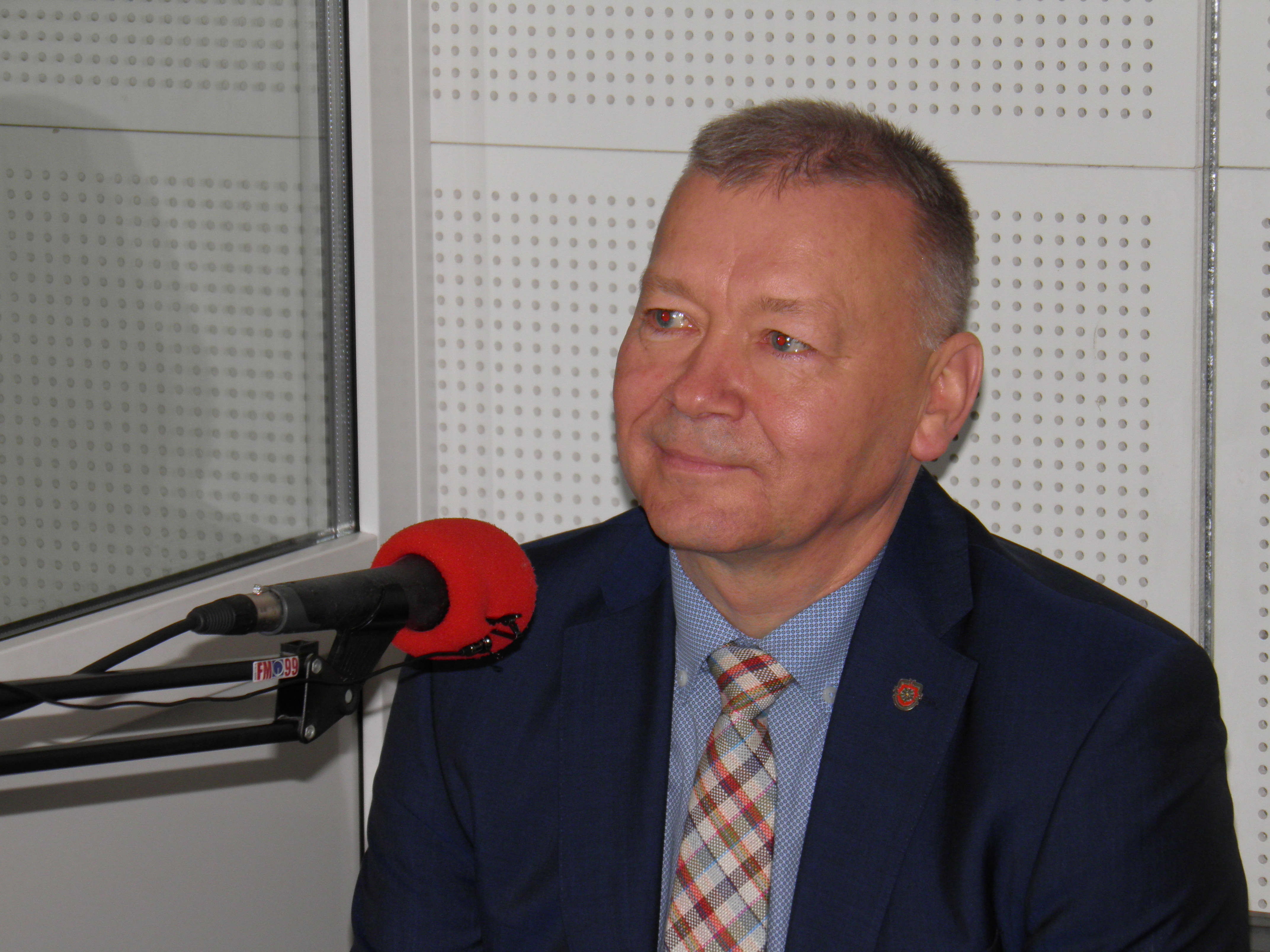Alytaus miesto meras Vytautas Grigaravičius „FM99“ studijoje