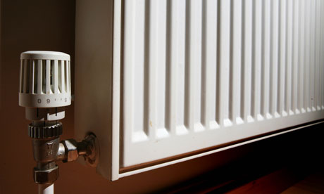 A radiator in a house