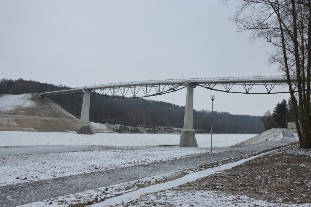 Alytiškiams atvertas aukščiausias tiltas Lietuvoje (AMS nuotr.)