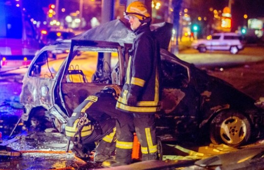 Varėnos rajone sudegė 14 baidarių, mikroautobusas, kiti daiktai