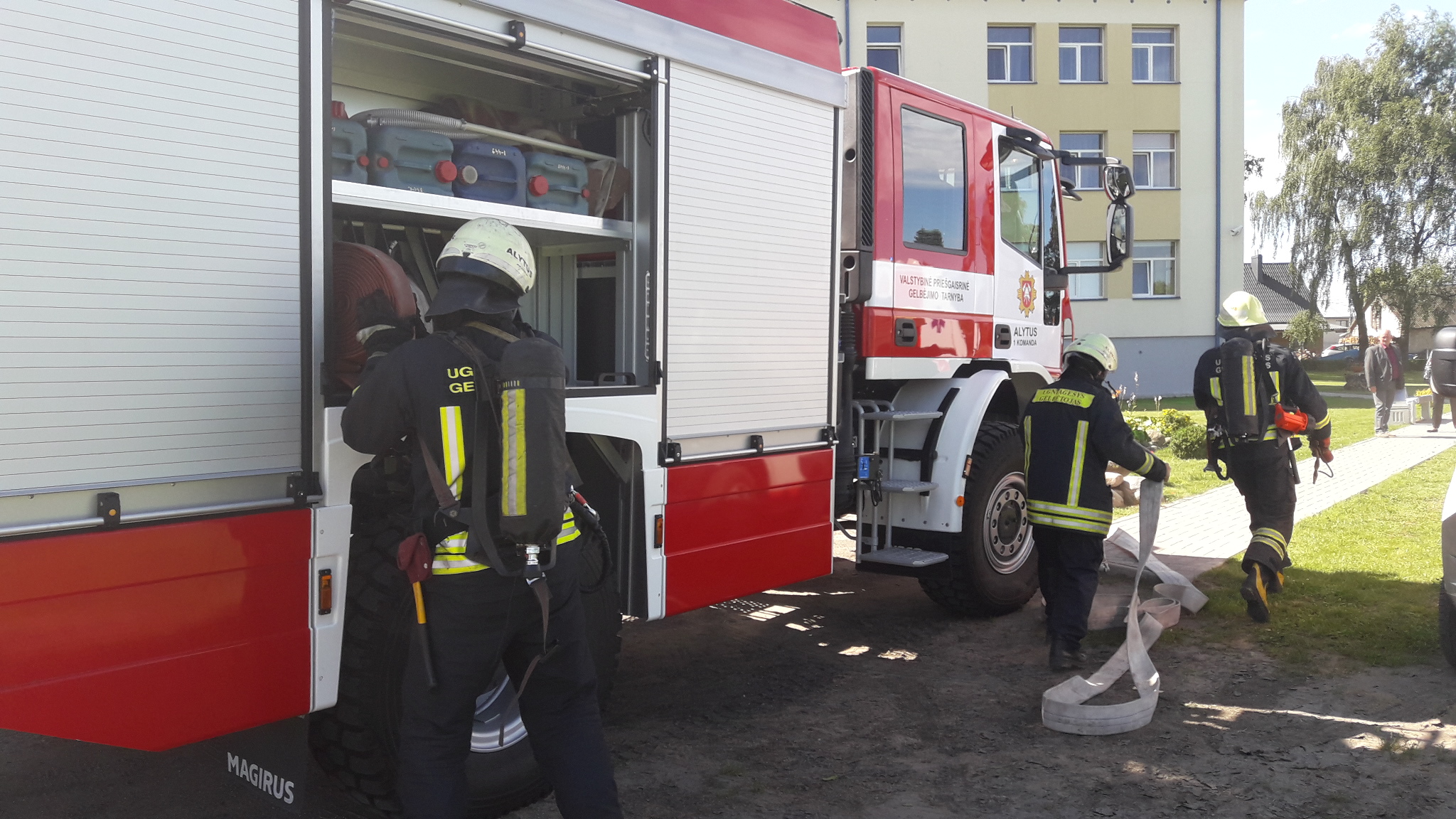Alytaus kalėjimo gamybinėse patalpose degė drabužiai, žmonės nenukentėjo