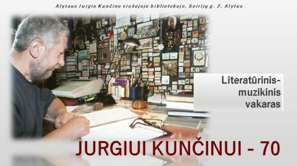 FM99 kultūra: Rašytojo Jurgio Kunčino 70-ojo gimtadienio šventė su literatūra, teatru ir muzika!