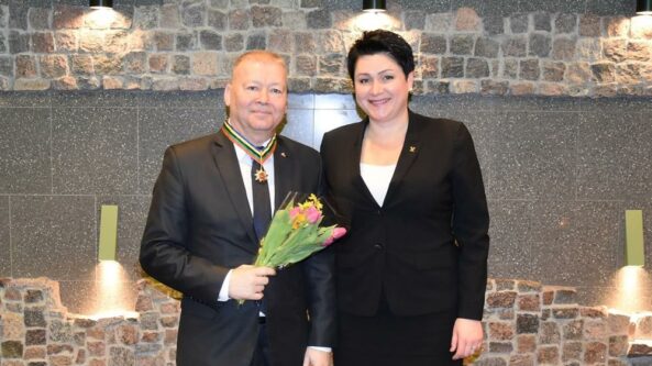 Alytaus miesto merui Vytautui Grigaravičiui įteikta Olimpinė žvaigždė
