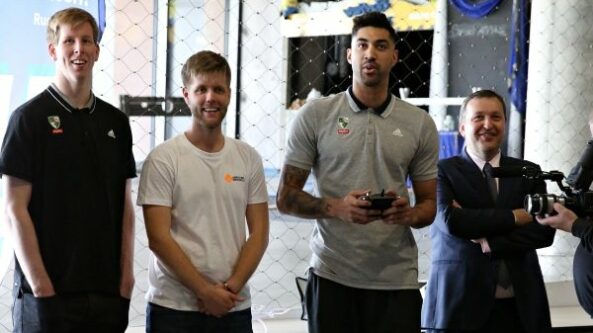 Žalgirio krepšininkas Augusto Lima susikovė dronų pilotavimo ringe