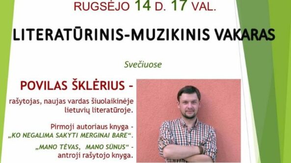 „FM99” kultūra – jau šiandien Alytaus Jurgio Kunčino viešojoje bibliotekoje nuostabus literatūrinis susitikimas!