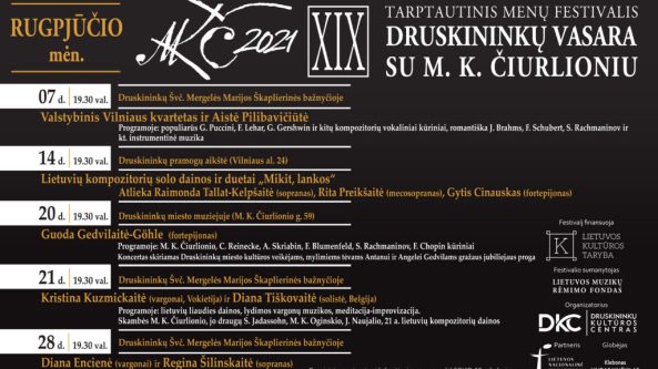 Festivalio „Druskininkų vasara su M. K. Čiurlioniu“ pusiaukelė