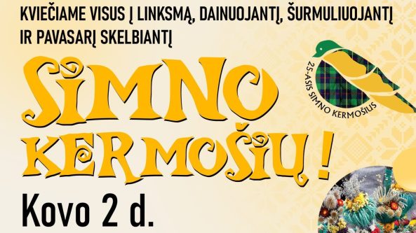 Kovo 2 dieną Simne kermošius
