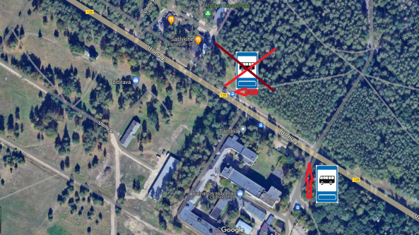 Dėmesio! Keičiasi autobusų stotelių „Dainava“ ir „Daugų g.“ vietos