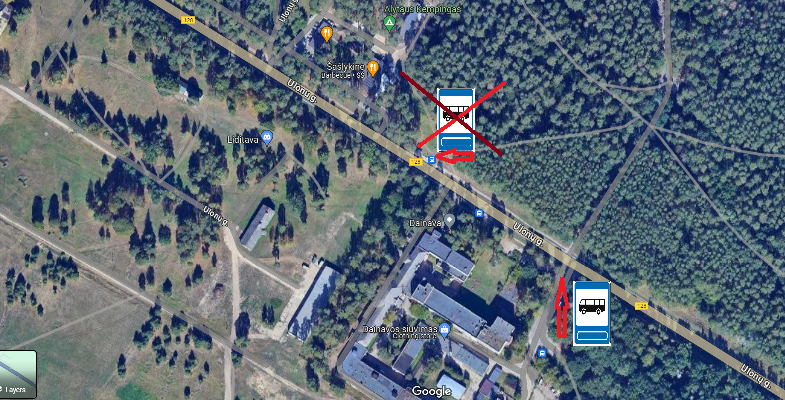 Dėmesio! Keičiasi autobusų stotelių „Dainava“ ir „Daugų g.“ vietos