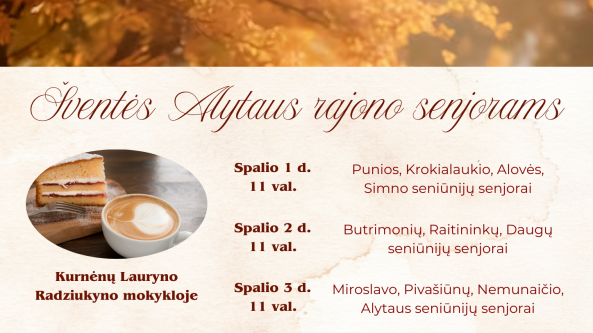 Spalį – šventės Alytaus rajono senjorams