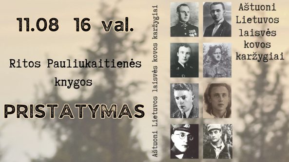 Ritos Pauliukaitienės knygos „Aštuoni Lietuvos laisvės kovos karžygiai“ sutiktuvės