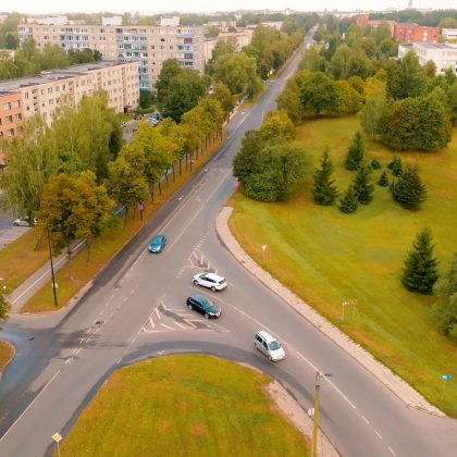 Pradėti žiedinės sankryžos Kauno ir A. Jonyno gatvių sankirtoje įrengimo darbai