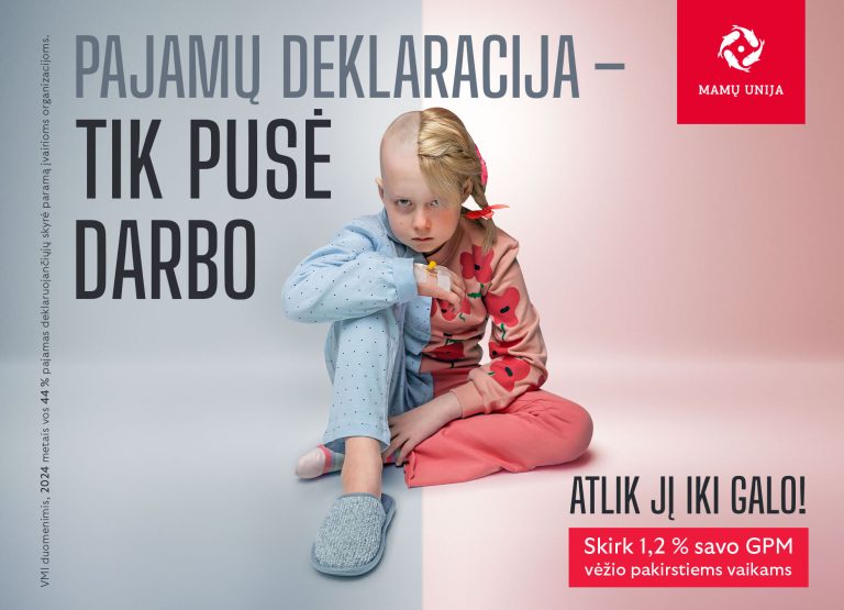 Skirkim 1,2% GPM „Mamų unijai“: vaikams tai gali būti gyvybės klausimas