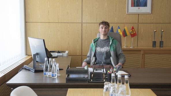 Pilietiškumo ugdymo pamoka – merės kabinete