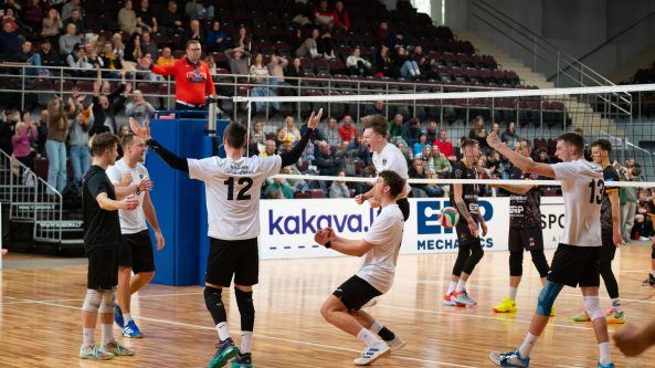 Gargždų „Amber Volley“ tinklininkai apgynė Lietuvos čempionų titulą