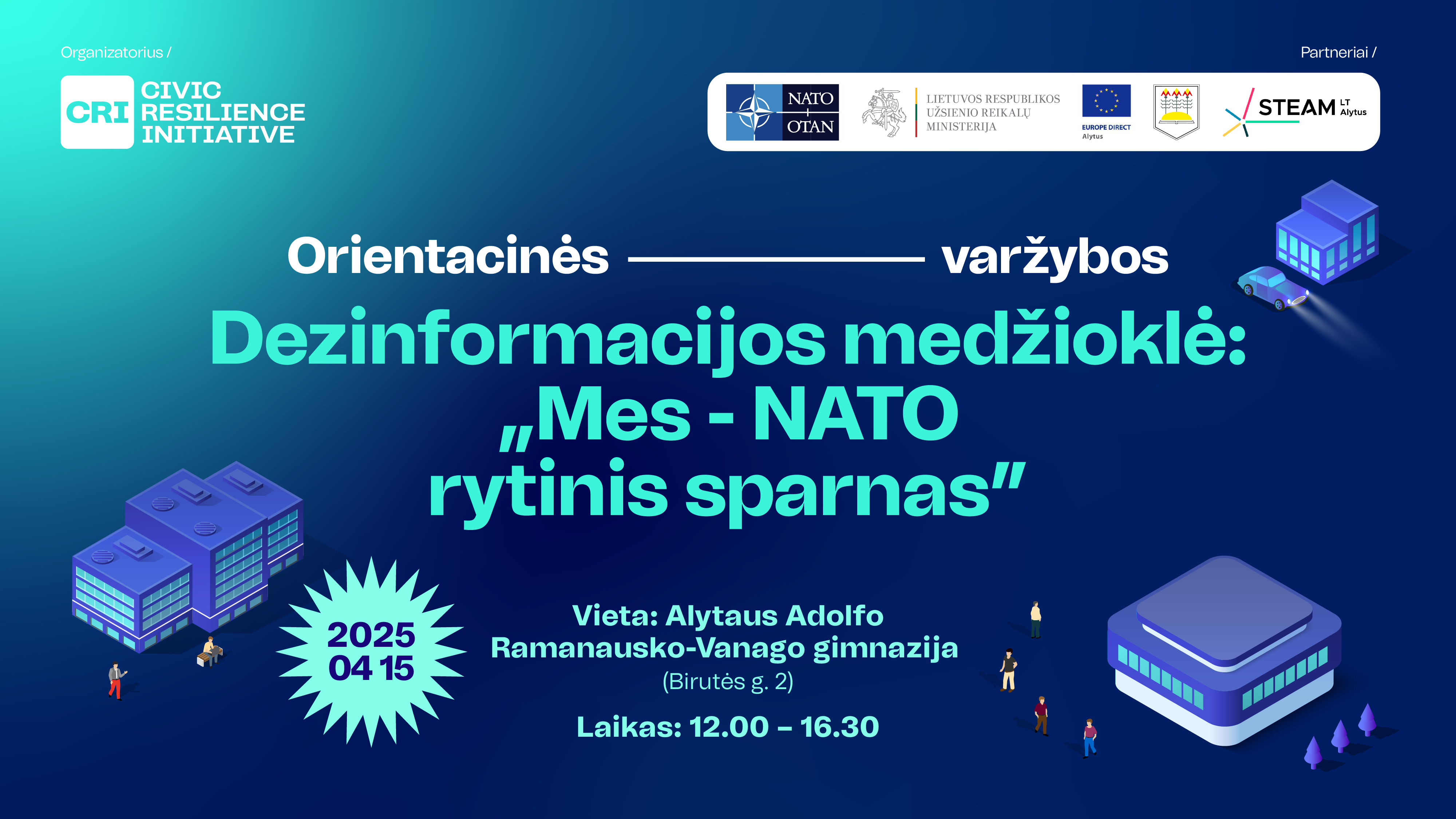 Jaunimas ir NATO kariai Alytuje susivienys dezinformacijos medžioklei
