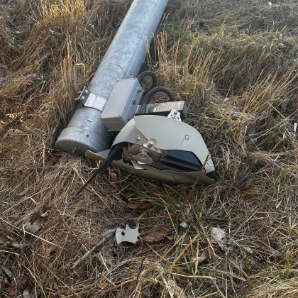 Policija prašo pagalbos – apgadintas greičio matuoklis