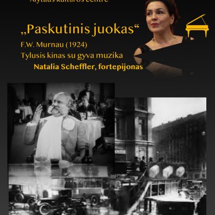 Ypatinga kultūrinė patirtis – tyliojo kino renginys su gyva muzikine improvizacija