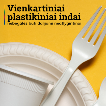 Įsigalioja draudimas neatlygintinai dalyti vienkartinius plastikinius indus