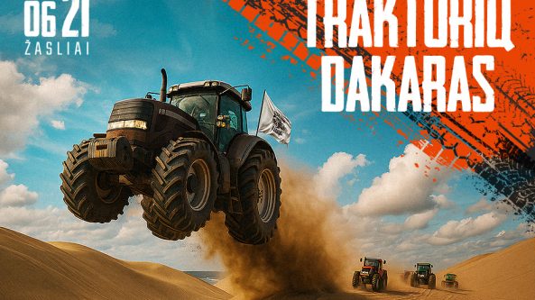 Pirmą kartą Lietuvoje bus surengtos „Traktorių dakaro“ lenktynės