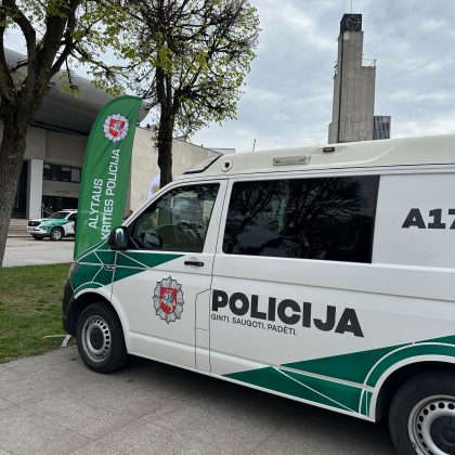 Alytaus policijos komisariate – incidentas: pabėgo plėšimu įtariamas vyras