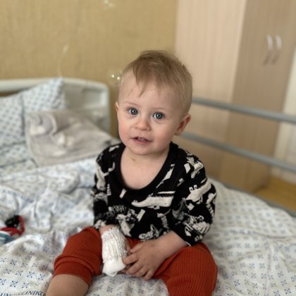 Akies vėžiu susirgusiam 1,5 m. Adomui reikia pagalbos