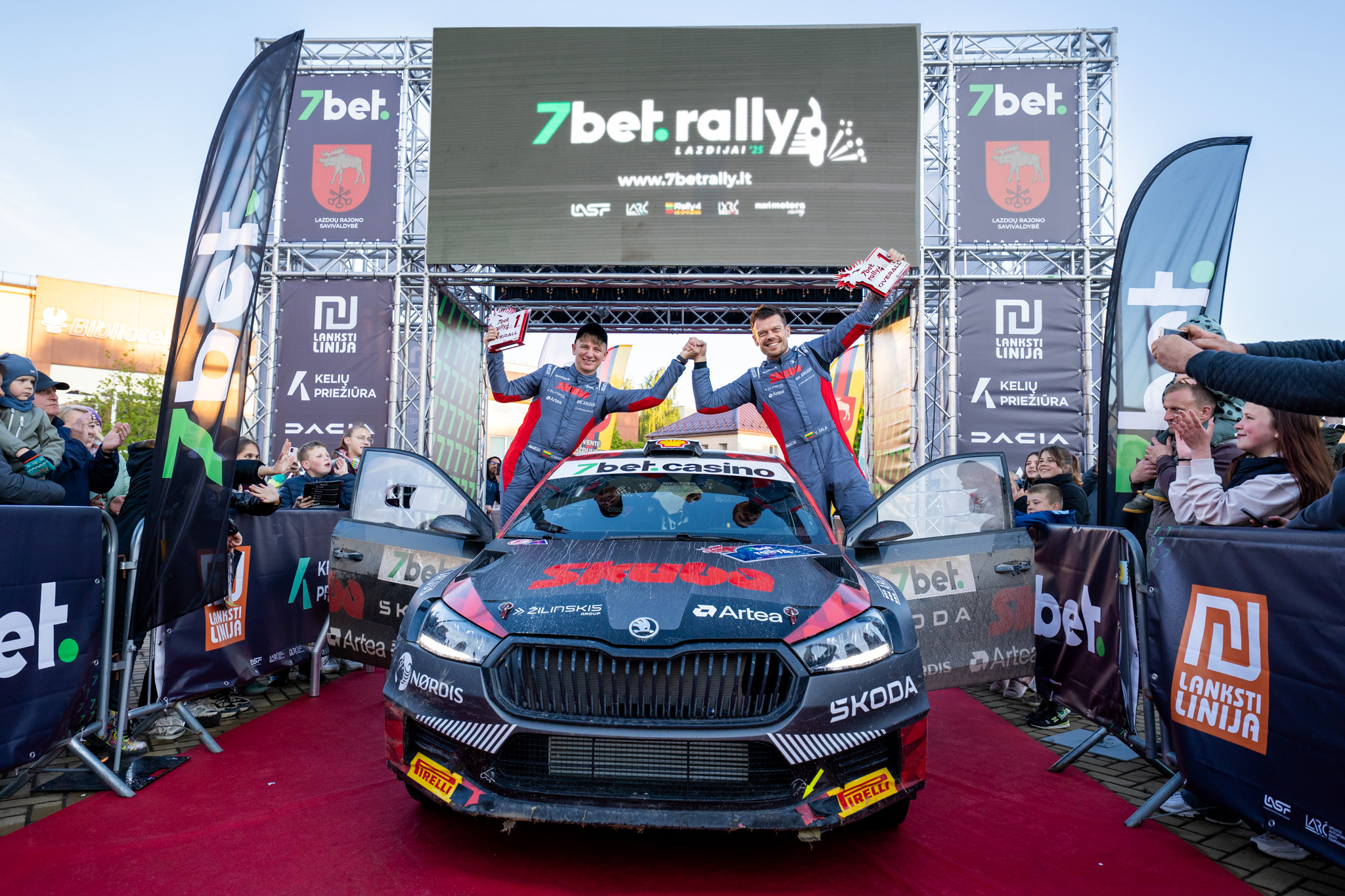 „7bet Rally Lazdijai ‘25“ varžybose – Vaidoto Žalos ir Ugniaus Vainevičiaus triumfas