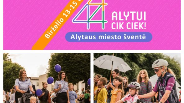 Alytaus miesto gimtadienio šventė „Alytui 444 – cik ciek…“ kviečia į eiseną