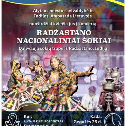 „Radžastano nacionaliniai šokiai“ Alytuje