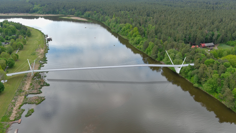 Birštone planuojama statyti pėsčiųjų ir dviračių tiltą per Nemuną