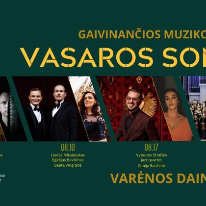 Rugpjūčio sekmadienių magija profesionaliosios muzikos festivalyje „Vasaros sonata“