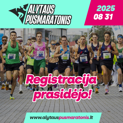 Alytaus pusmaratonis kviečia visus į trasą!