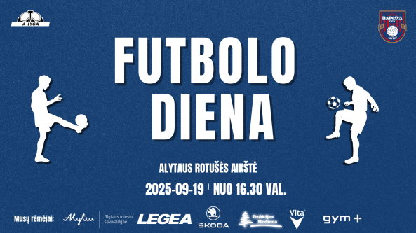 Futbolo diena Alytuje – žaidimai, pramogos ir rungtynės!