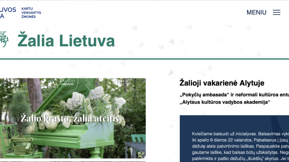 Iš Prezidentūros organizuojamo konkurso traukiasi Alytaus „Žalioji vakarienė“