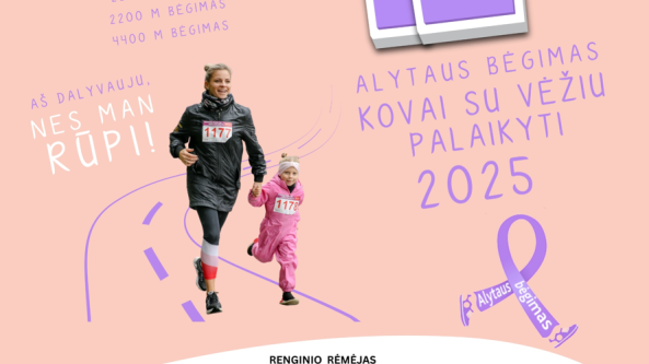 Alytuje vyks bėgimas kovai su vėžiu palaikyti