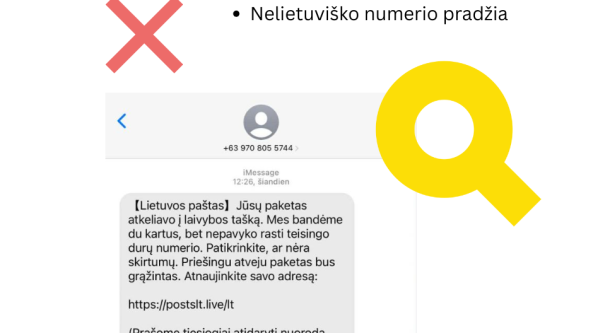 Lietuvos paštu apsimetantys sukčiai gviešiasi pinigų ir duomenų