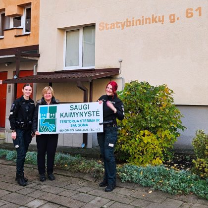 Alytuje įkurta nauja Saugios kaimynystės grupė Alytuje įkurta nauja Saugios kaimynystės grupė