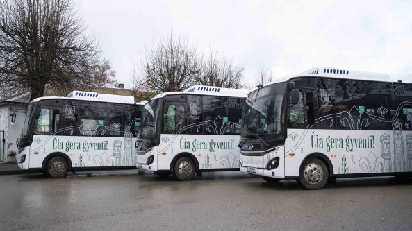 Alytaus rajone pristatyti nauji modernūs autobusai