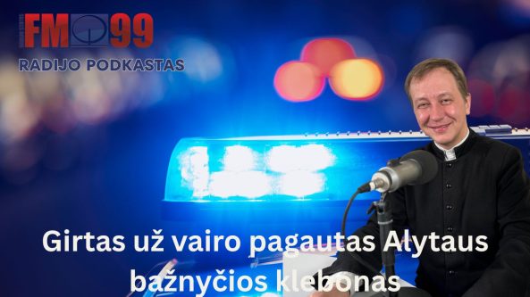 Girtas prie vairo pagautas Alytaus bažnyčios klebonas
