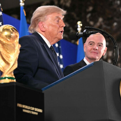Pasaulio futbolo čempionato finalą stebės ir Donaldas Trumpas: dėmesį trauks ne tik futbolas Pasaulio futbolo čempionato finalą stebės ir Donaldas Trumpas: dėmesį trauks ne tik futbolas