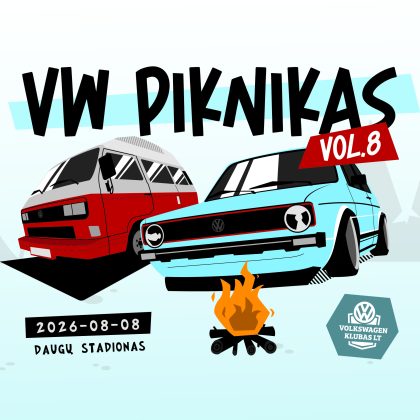 VW Piknikas 2026 sugrįžta į Daugus: nemokamas renginys kvies automobilių entuziastus ir šeimas VW Piknikas 2026 sugrįžta į Daugus: nemokamas renginys kvies automobilių entuziastus ir šeimas